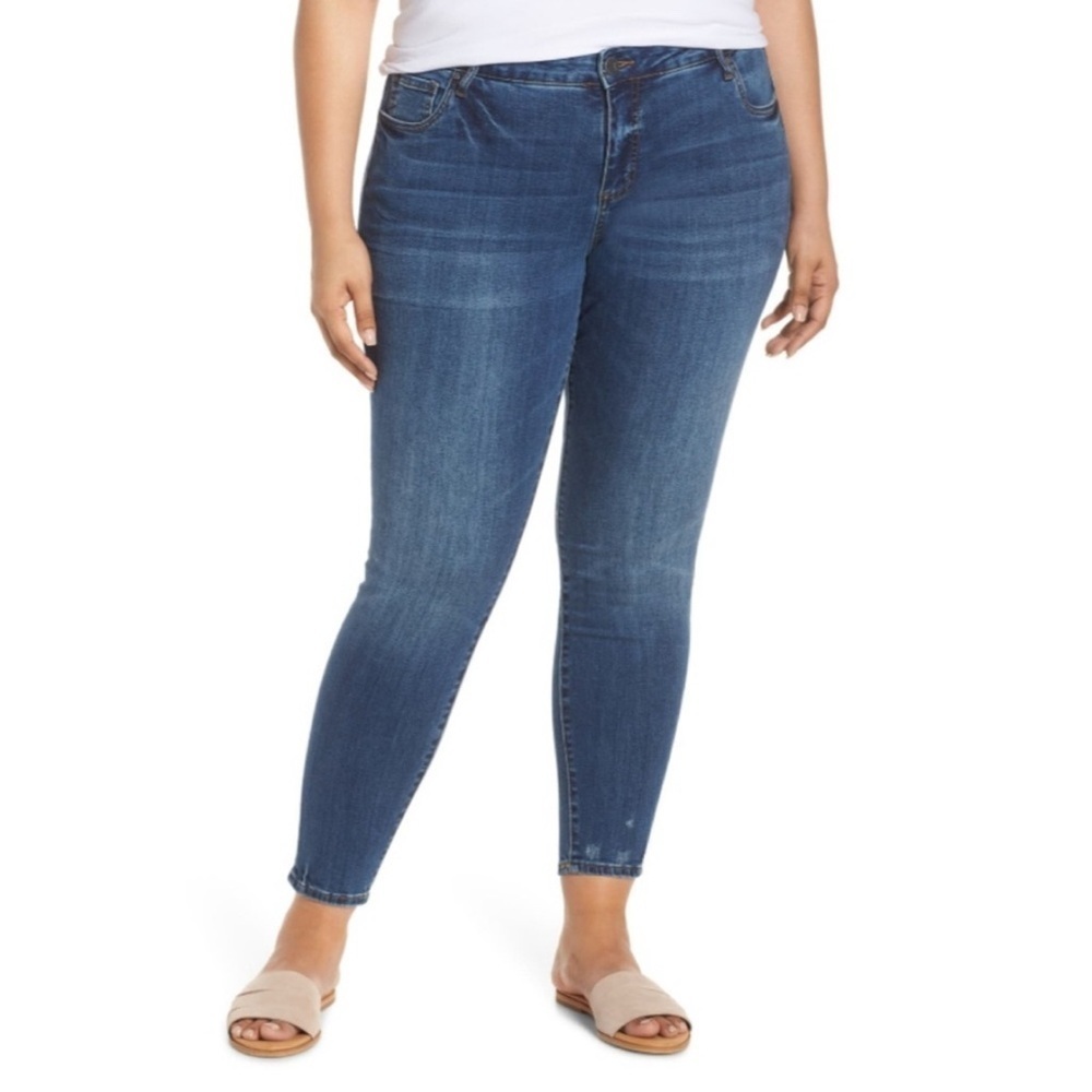 EUC Kut from the Kloth toothpick skinny jeans - Dark Wash - size 20W. E